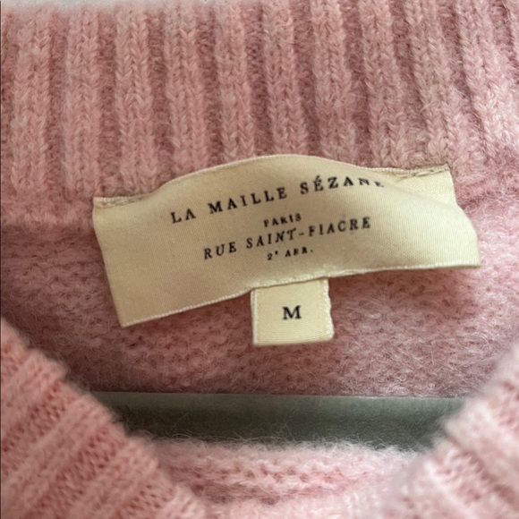 Sezane Amiel jumper light pink medium - Picture 3 of 6